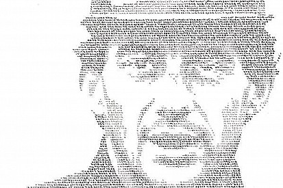 Com frases sobre Senna, artista cria "retrato escrito”