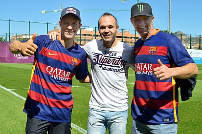 World RX drivers meet stars of FC Barcelona