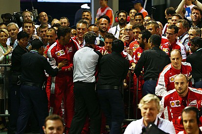 Ferrari asked to apologise for parc ferme incident
