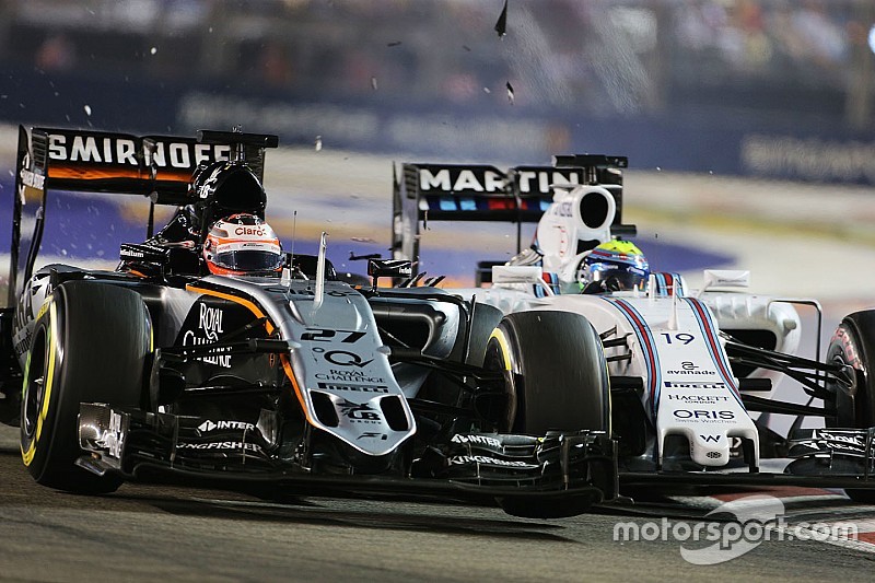 Hülkenberg admet ses torts pour l'accrochage avec Massa