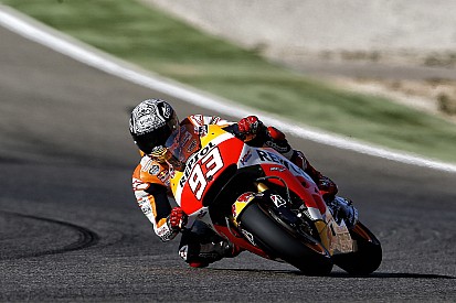Marquez takes record breaking pole in Aragon with Pedrosa on second row