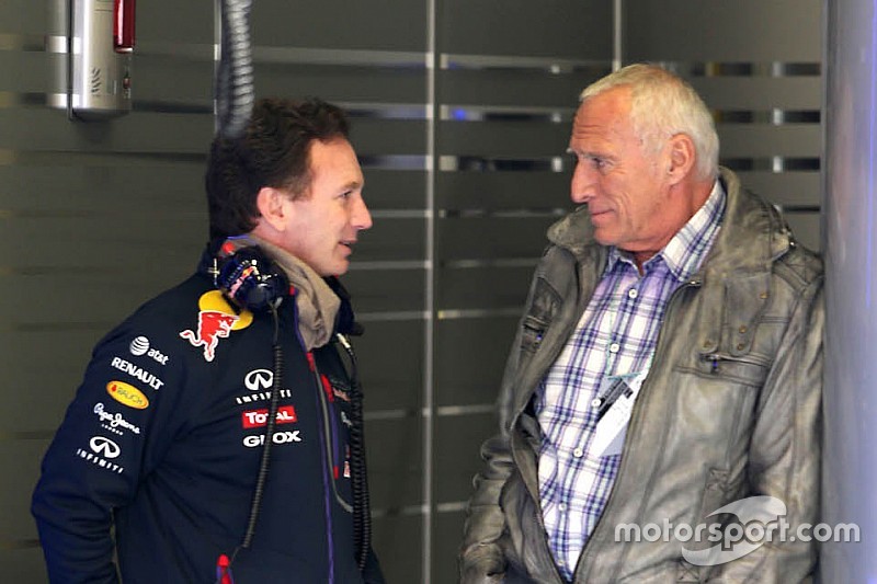 Christian Horner, Director Deportivo de Red Bull Racing, y Dietrich Mateschitz, Dueño de Red Bull 