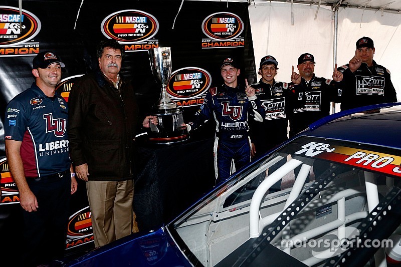 William Byron is heading to Trucks after winning K&N East championship