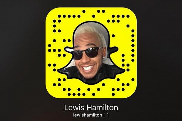 Hamilton se torna o primeiro esportista famoso no Snapchat