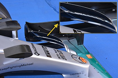 Mercedes führt neues Frontflügel-Design ein