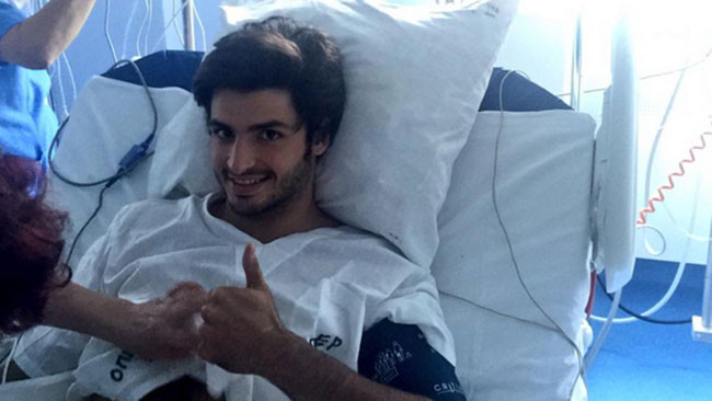 Incidente Sainz, il manager: "Carlos sta bene!"