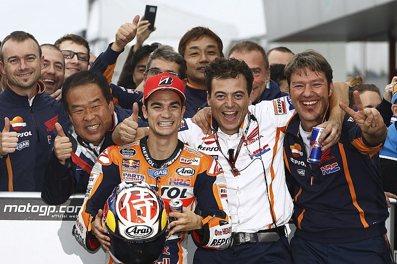 Le vainqueur Dani Pedrosa, Repsol Honda Team