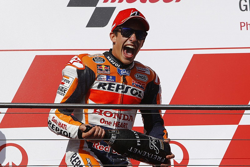 Marquez celebrates 50th career win with sensational final lap