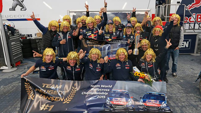 Il Team Peugeot Hansen è Campione WRX 2015