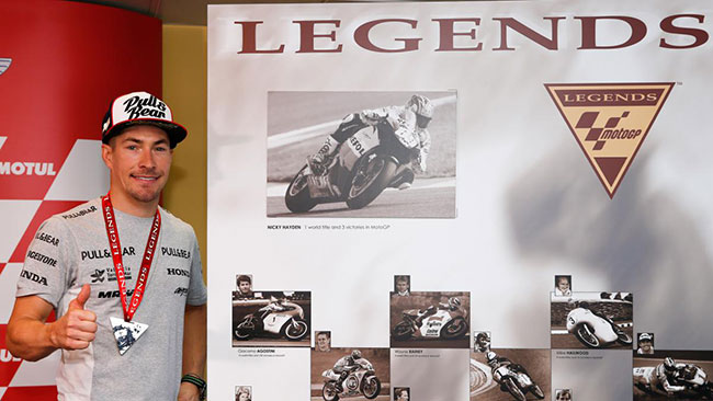 Nicky Hayden è ufficialmente una "MotoGp Legend"