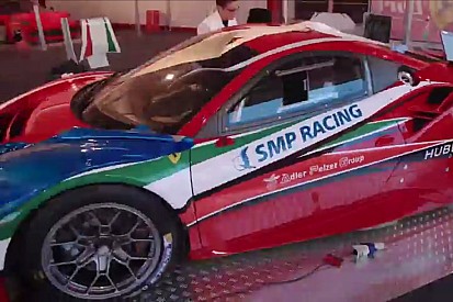 Video: The new Ferrari 488 GTE gets dressed for its debut