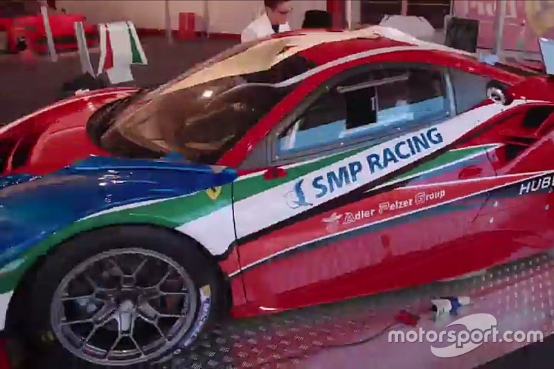 Video: Así "se viste" para su presentación el nuevo Ferrari 488 GTE
