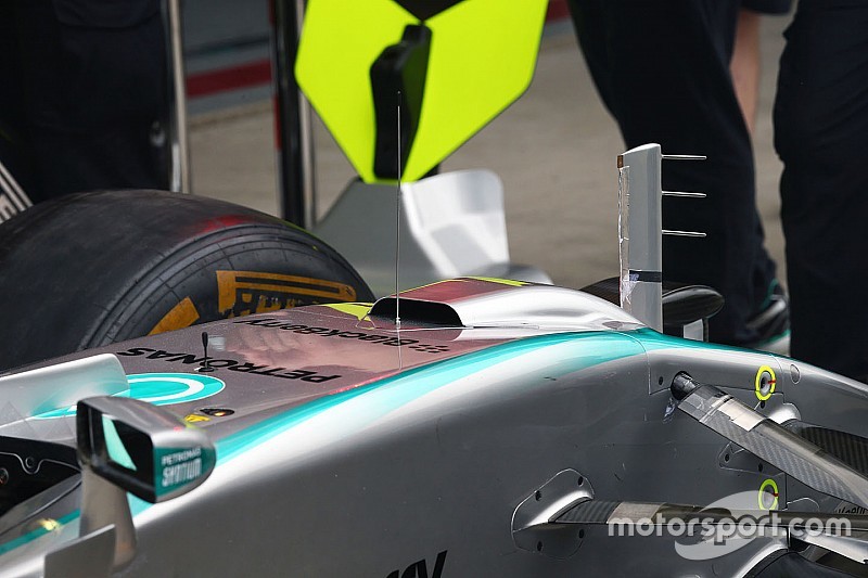 Mercedes retire son S-Duct pour la suite du week-end au Brésil
