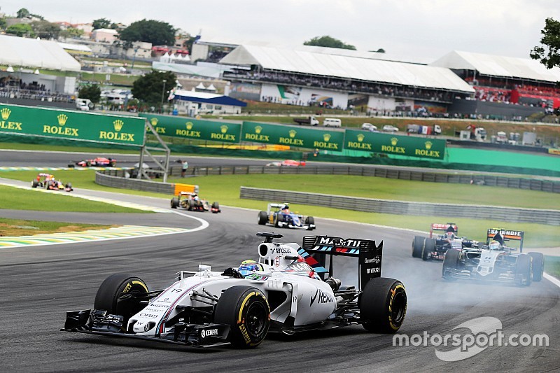 Felipe Massa, Williams FW37 blocca le gomme in frenata