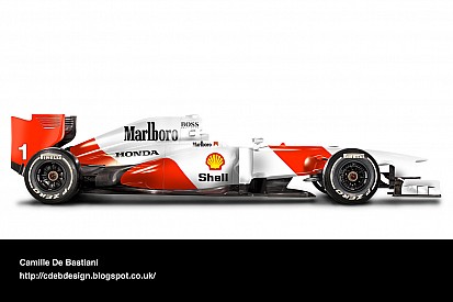 Como seriam as pinturas clássicas em carros atuais da F1?