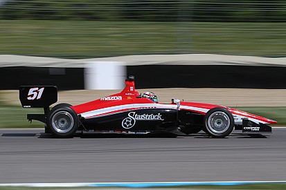 Blackstock staying at Andretti Autosport, leads opening Lights test