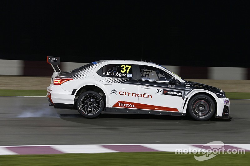 López wint WTCC race 1 in Qatar, Catsburg in toptien