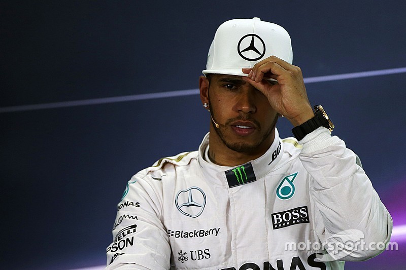 Second place Lewis Hamilton, Mercedes AMG F1 in the post qualifying FIA Press Conference