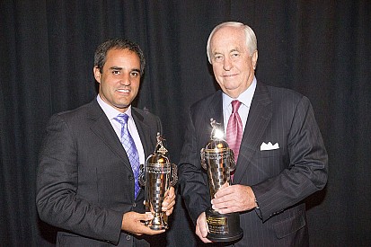 Penske and Montoya receive “Baby Borgs” in Detroit