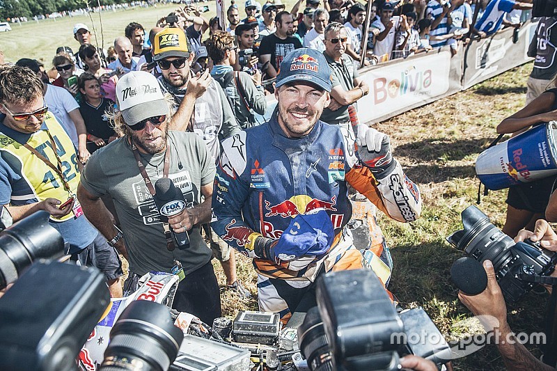 Winnaar bij de motoren Toby Price, KTM