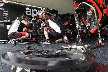 Prime indicazioni positive per l'Aprilia RS-GP 16 ad Aragon