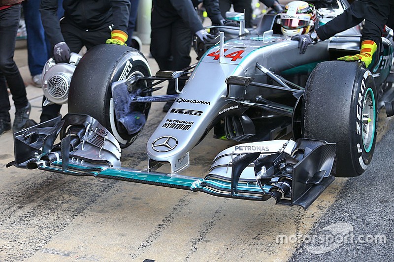 Fotostrecke: Die neue Mercedes-Frontpartie in der Formel 1