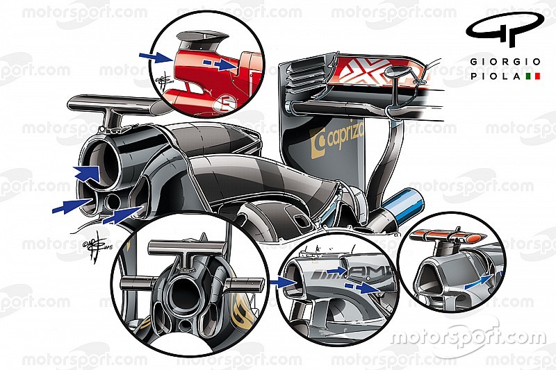 Tech analyse: F1-teams zoeken tijdwinst via airbox-ontwerp