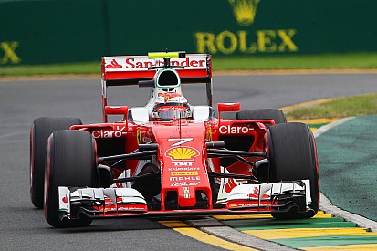 Räikkönen peine à mettre ses pneus en température