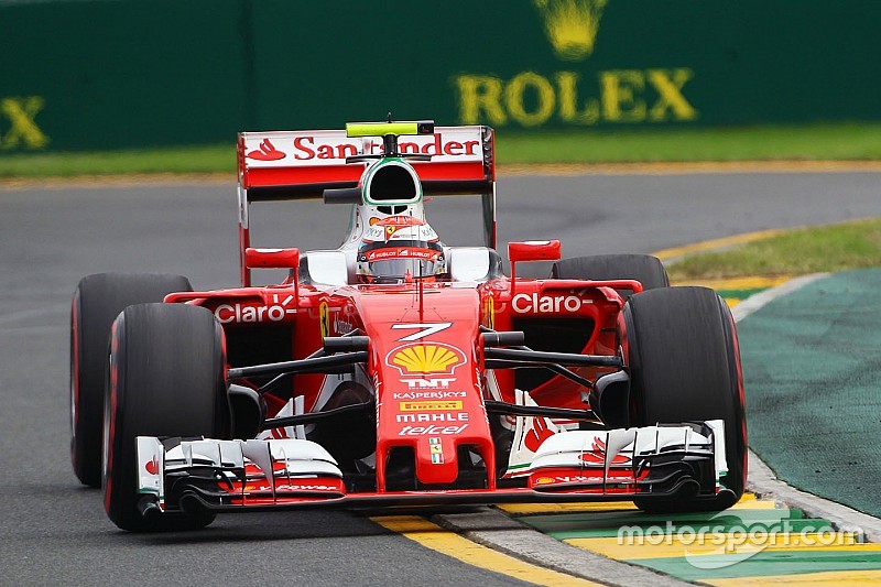 Räikkönen peine à mettre ses pneus en température