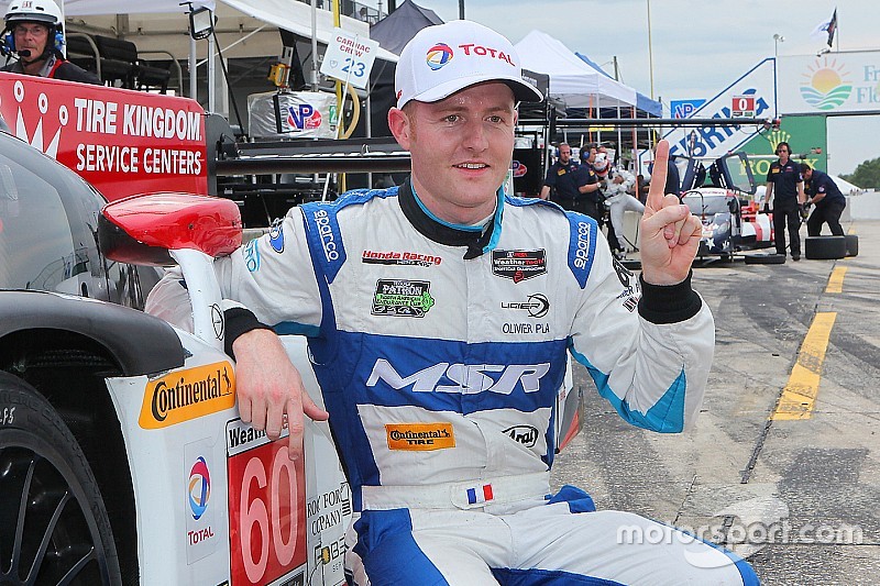 Polesitter Olivier Pla, Michael Shank Racing celebrates