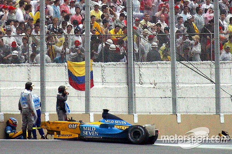 Fernando Alonso: sus peores accidentes en Fórmula 1, en fotos