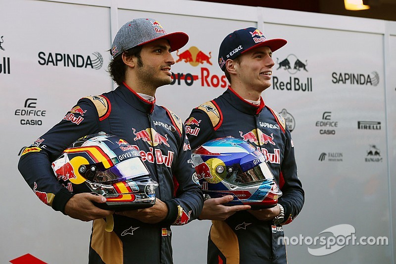 Max Verstappen, Scuderia Toro Rosso et Carlos Sainz Jr., Scuderia Toro Rosso