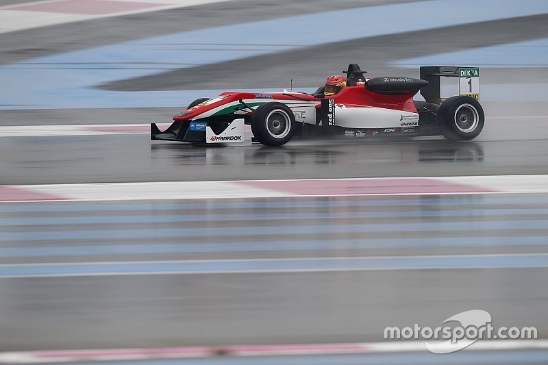 Stroll scoort eerste F3-pole op opdrogende baan