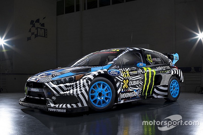 Street art-kunstenaar gaat los op de WK-auto van driftlegende Ken Block