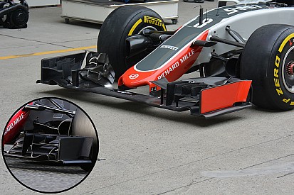 Formel-1-Technik: Neuerungen am Haas-Frontflügel