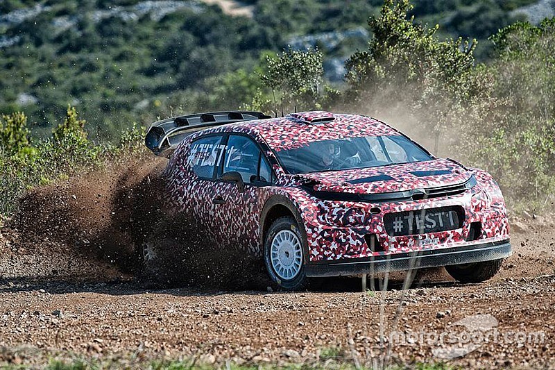 Eerste foto's: Citroën test WRC-auto van 2017