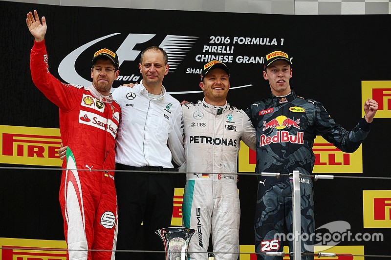 Course - Rosberg maîtrise devant la foire d'empoigne