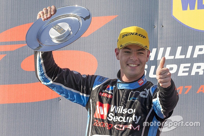 Podium : le vainqueur Scott McLaughlin, Garry Rogers Motorsport Volvo