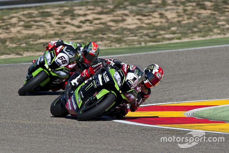 Jonathan Rea, Kawasaki Racing Team et Tom Sykes, Kawasaki Racing Team