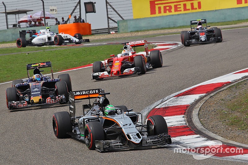 Hülkenberg - Force India handicapé par la voiture de sécurité
