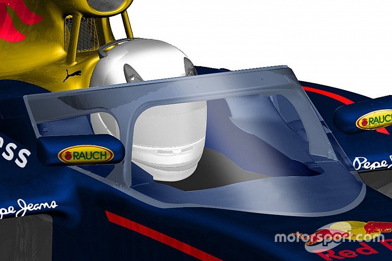 Designstudie von Red Bull für ein halbgeschlossenes Formel-1-Cockpit