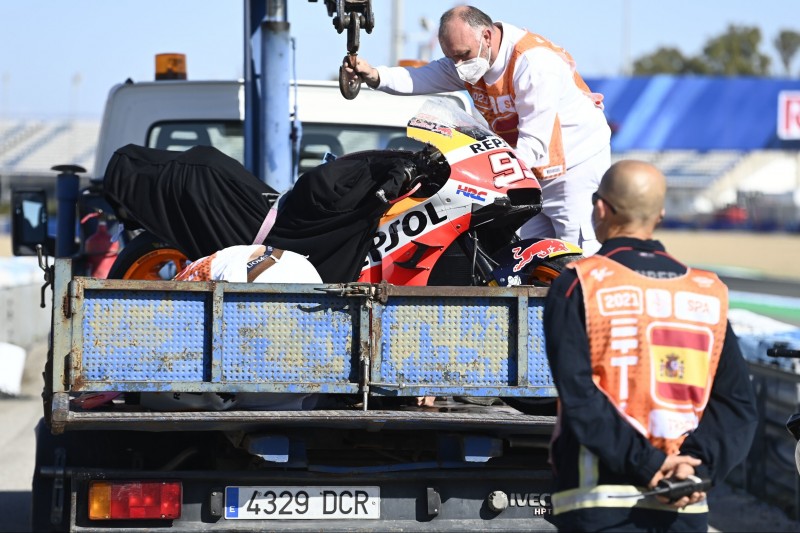 MotoGP Warm-up in Jerez: Bestzeit Zarco, nächster Sturz von Marquez