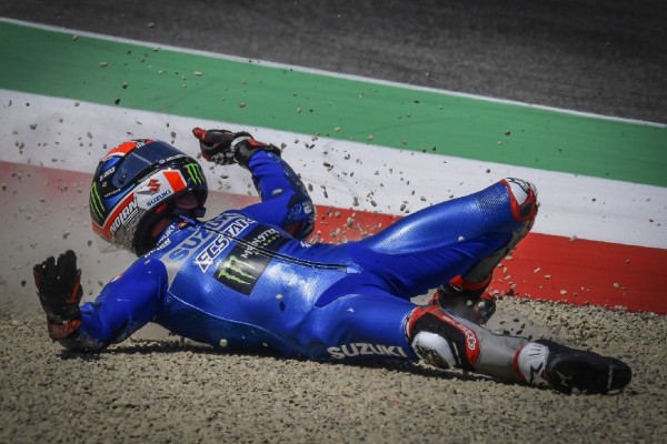 Vierter Rennsturz in Folge: Suzuki-Pilot Alex Rins zeigt sich ratlos