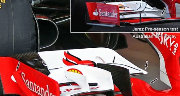 Ferrari SF15-T - Avustralya'ya Özgü Ön Kanat