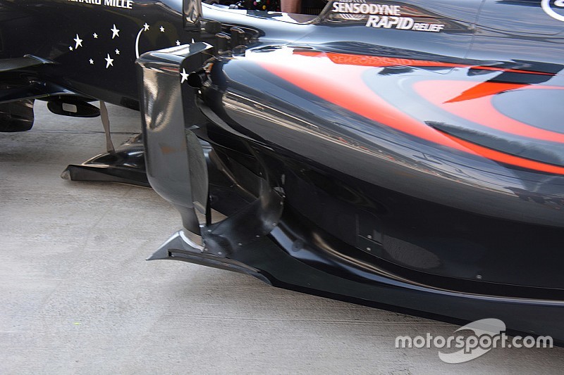 Formel-1-Technik: Neue Luftführung an den Seitenkästen des McLaren MP4-31