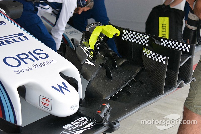 Análise técnica: Deflexão da asa dianteira do FW38 da Williams