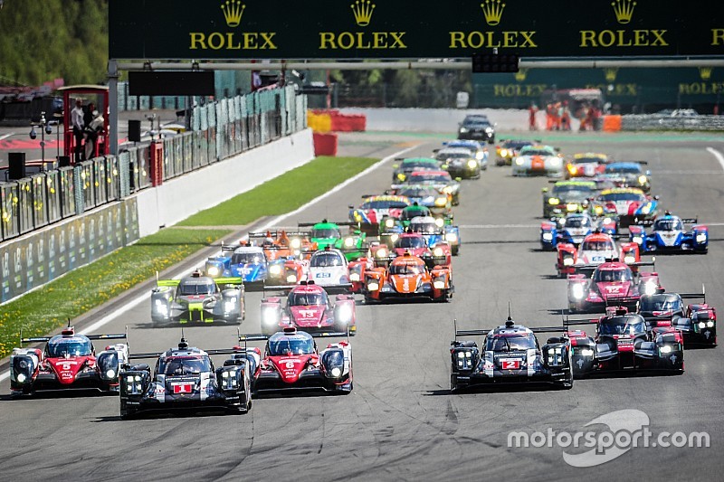 Inicio: #1 Porsche Team Porsche 919 Hybrid: Timo Bernhard, Mark Webber, Brendon Hartley líder