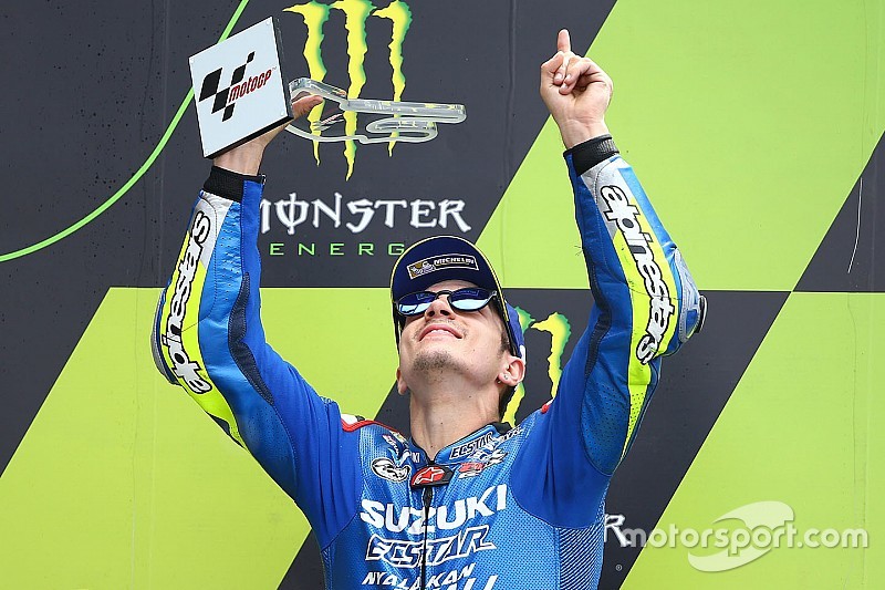 Podium: derde Maverick Viñales, Team Suzuki MotoGP