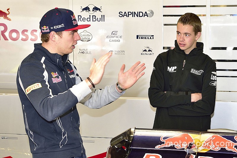 Richard Verschoor con Max Verstappen, Scuderia Toro Rosso