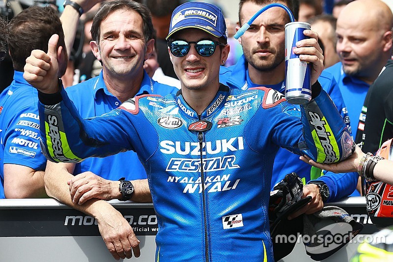 Tercer clasificado Maverick Viñales, Team Suzuki MotoGP